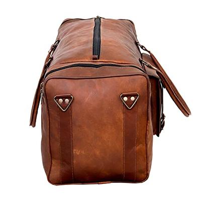 Leather Large 32 inch duffel bags for men holdall leather travel bag  overnight gym sports weekend bag