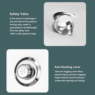 Stainless Steel Pressure Cooker, Super Fast Pressure Cooker, Family Small  Mini Pressure Cookers with Spring Valve Safeguard Devices Compatible with