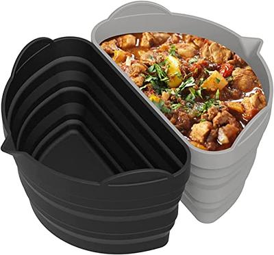 Slow Cooker Accessories Pot Insert Divider Silicone Liners For 6-8