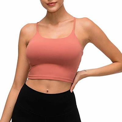 Women Padded Sports Bra Fitness Workout Running Shirts Yoga Tank Top