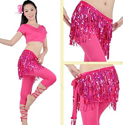 Women's Belly Dance Hip Scarf Performance Outfits Skirt Festival