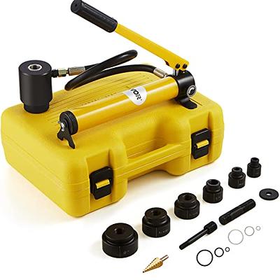 VEVOR 10 Ton Hydraulic Knockout Punch Kit, 1/2 to 2 Conduit Hole