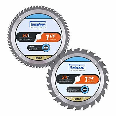 Oshlun SBW-055036 5-1/2-Inch 36 Tooth ATB Finishing and Trimming Saw Blade with 5/8-Inch Arbor (1/2-Inch and 10mm Bushings)