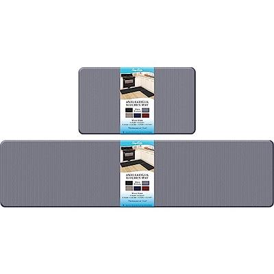 StepRite Kitchen Mats, 2PCS Kitchen Rugs, Cushioned Anti Fatigue Kitchen  Mats for Floor, Non-Slip Standing Desk Mat, Waterproof Kitchen Rug Set for  Kitchen, Floor, Office, 17.3×30+17.3×70, Grey - Yahoo Shopping