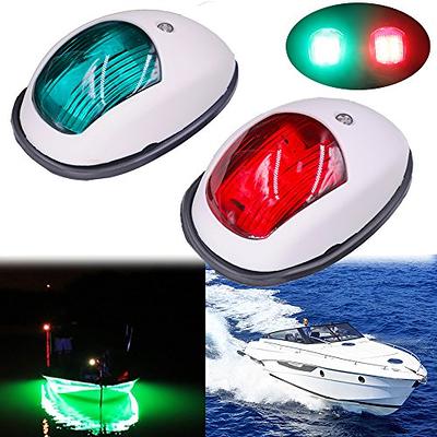 Obcursco Boat Navigation Lights, Led Boat Lights Bow and Stern, Vertical  Mount Red and Green Marine Navigation Lights, Perfect Replacement for  Pontoon, Bass Boat, Jon Boat (White) - Yahoo Shopping