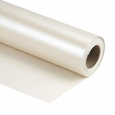RUSPEPA Silver Metallic Wrapping Paper-81.5 Sq Ft-Solid Color Paper Perfect  for