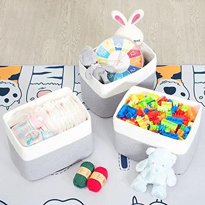 Storage Cubes, Rope Woven Organizing Baskets, Cube Storage Bin  Square Storage  Basket For Shelves Organizer, Nursery Classroom Toy Bin, Closet Organizer,  Home Organization & Storage Laundry Basket For Bathroom Bedroom, Home