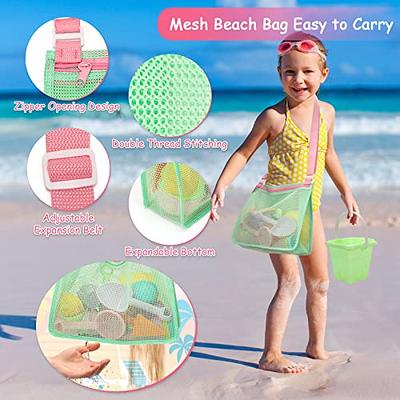 Collapsible Beach Sand Pail, Expandable Silicone Sand Bucket, Sand