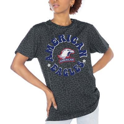 Women's Gameday Couture Charcoal American University Eagles Victory Lap  Leopard Standard Fit T-Shirt - Yahoo Shopping