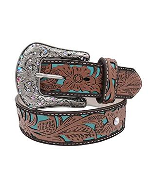 Ariat Ladies' Tooled Belt  Womens belt buckles, Country belt