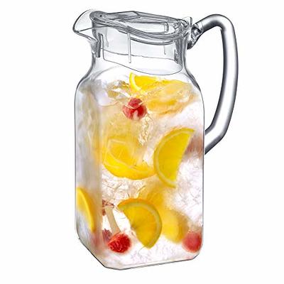 Acrylic Pitcher Water Pitchers Beverage Lid Juice Tea Lemonade