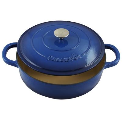 Crock Pot Artisan 5Qt Enamel Cast Iron Dutch Oven Gradient Teal