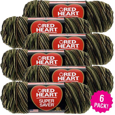 Red Heart Super Saver Jumbo Yarn 12 Bundle - Soft White - Yahoo Shopping