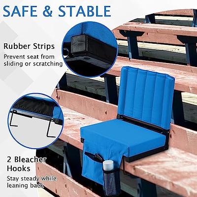 Sheenive Stadium Seats for Bleachers with Back Support, Bleacher Seats with  Backs and Cushion Wide, Padded Portable Folding Comfort Stadium Chair with  Shoulder Strap, Perfect for Sports Events - Yahoo Shopping