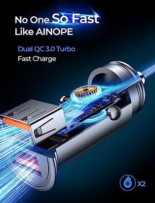 Fast USB Car Charger Fast Charge AINOPE Car Charger Adapter 45W All Metal  Lighter USB Charger Quick Charge Compatible with iPhone  15/14/13/12/11pro/x/8/Samsung S24/S23/S22/S22+/Ultra/S21/Note 9/S10/ -  Yahoo Shopping