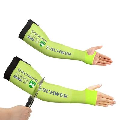 Schwer ANSI A6 Cut Resistant Gardening Sleeves with Thumb Hole, 22 inch Arm  Protectors for Thin Skin and Bruising, Arm Guards for Gardening, Repairing,  Kitchen, Pet Grooming (1 Pair, Yellow) - Yahoo Shopping