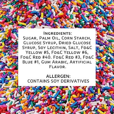 100% Natural Rainbow Sprinkles - Natural Color, Dairy Free, Nut Free, Gluten Free, Soy Free, Vegan, Egg Free and Kosher ,1.5 lbs. Cupcake and Cake
