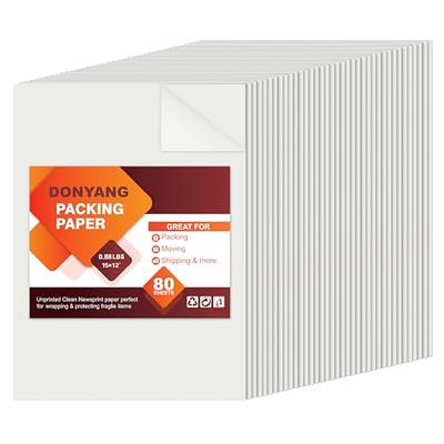  Packing Paper for Moving, Newsprint Packing Paper Sheets for  Shipping Transportation,Wrapping, Fill the Moving Boxes and Protect Fragile  Items (100 Sheets, 27”x15”) : Industrial & Scientific