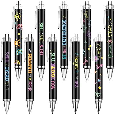  Yeaqee 70 Pcs Bible Verse Pens Christian Pens Inspirational  Quote Ballpoint Pens Funny Motivational Retractable Pens Black Ink Writing  Religious Pens for School Office Church (Colorful,Words) : Office Products