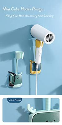 Hair Dryer Holder Wall Mount Hairdryer Stand Stainless Bathroom