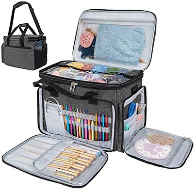 Buy Coopay Knitting Bag, Transparent Knitting Bag with Compartment