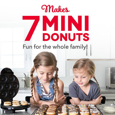 Mini Donut Maker Nonstick Easy to Clean Makes 8 Doughnuts