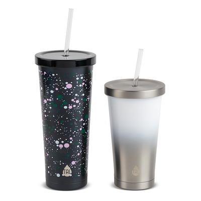 TAL Stainless Steel Coolie Tumblers 2-Pack, 24 fl oz and 18 fl oz, Black  and Silver - Yahoo Shopping