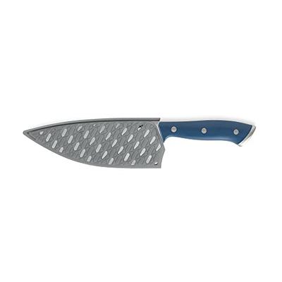 DASH Zakarian 7 German Steel Rocking Chef Knife with Sheath, Perfect for  Vegtables, White