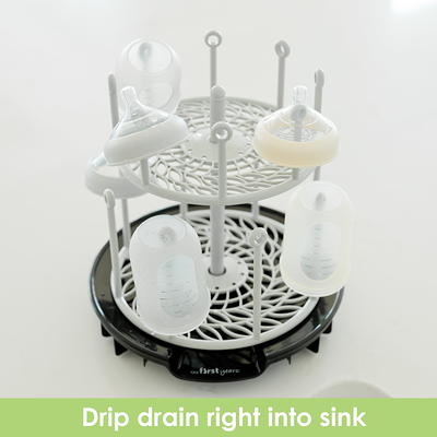 The First Years Spin Stack Dish Rack – Kitchen Countertop Drying