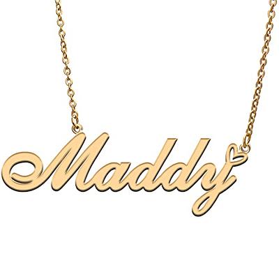 Gold Plated Stylish Name Necklace