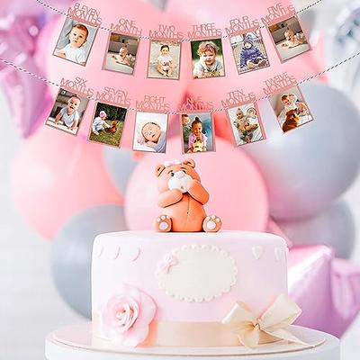 Boy and Girl 1st Woodland Birthday Banner Crown and Cake Topper