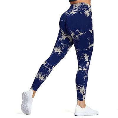 Aoxjox Seamless Scrunch Legging for Women Asset Tummy Control Workout Gym  Fitness Sport Active Yoga Pants (Splash-Dye Blue, Medium) - Yahoo Shopping