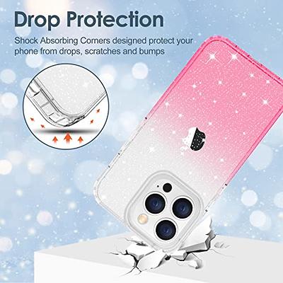 JJGoo Compatible with iPhone 14 Case, Bling Sparkle Soft TPU Anti-Scratch  Shockproof Protective Phone Bumper, Women Girls Cute Slim Sparkly Phone  Case