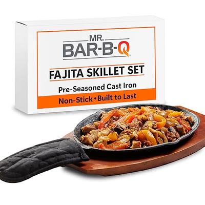  Mr. Bar-B-Q 06750X Heavy Duty Non-Stick Grilling Skillet, Rust  Resistant Grill Pan with Handles, Easy to Use Grilling Accessories, Non-Stick Surface