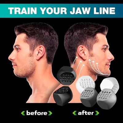 Jawline Exerciser for Men & Women 3 Resistance Levels (6 pcs) Silicone Jaw  Exerciser Tablets, Jaw, Face, and Neck Exerciser, Jaw Trainer for Beginner