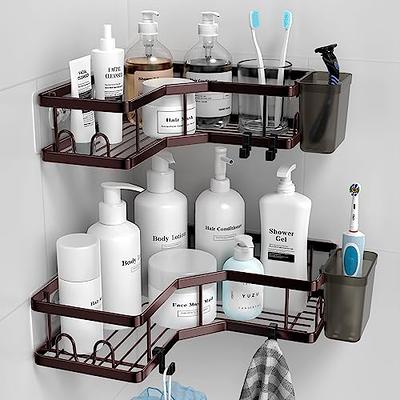  EAGMAK 2 Pack Transparent Shower Caddy Adhesive for Replacement,  No Drilling , Soap Holder, Bathroom Storage Shelves and Kitchen Racks :  Home & Kitchen