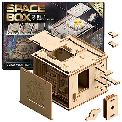 iDventure Cluebox - Cambridge Labyrinth - Escape Room Game - Puzzle Box -  3D Wooden Puzzle - Gift Box - Maze Puzzle - 3D Puzzles for Adults - Brain