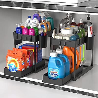 Under Sink Organizer, Multi-purpose Storage Shelf and 2 Tier Under