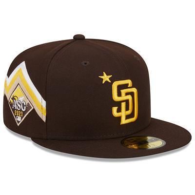 Men's New Era Black San Diego Padres Logo 39THIRTY Flex Hat Size: Medium/Large