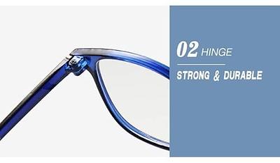 Riwissipa Reading Glasses Clip On and Flip Up Blue Light Blocking  Magnifying Glasses Magnifiers Lenses Readers for Unisex (Transparent, 2.00)  - Yahoo Shopping