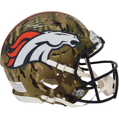 Peyton Manning Denver Broncos Fanatics Authentic Autographed Riddell Flat  White Alternate Speed Authentic Helmet