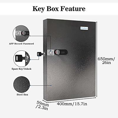  WeHere 96 Key Lock Box, Smart Key Cabinet OTP Share