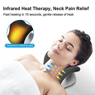 Electric Neck Massage Pillow Chiropractic Heated Neck Massager