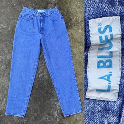 80s Mom Jeans (plus Size) - Blue