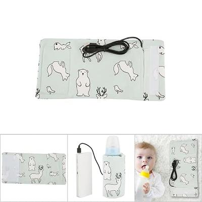 Usb Baby Bottle Keep Warm Portable Milk Travel Storage Cover Insulation  Thermostat Polar Bear