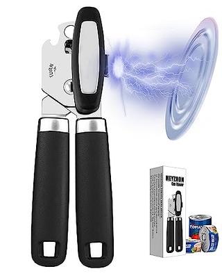 Zulay Kitchen Can Opener Handheld - Durable Manual Can Opener Smooth Edge  Cut Stainless Steel Blades - Heavy-Duty Can Opener Manual with Comfortable  Grip Handle and Large Turn Knob (Light Blue) 