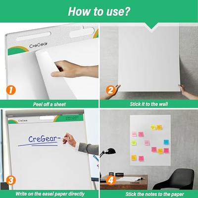 CREGEAR Large Chart Paper for Teachers, Sticky Flip Chart Paper 25 x 30  Inches,30 Sheets/Pad, Easel Paper Pad for White Board, 7 Pack - Yahoo  Shopping