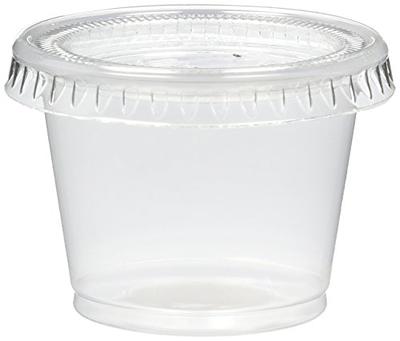 Kitcheniva Disposable Portion Plastic Cups With Lids 2oz - 100 Set
