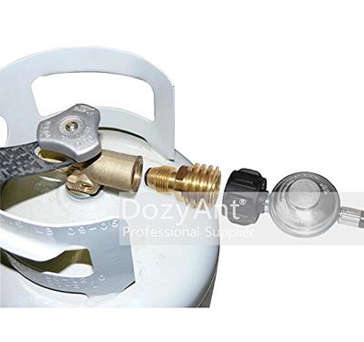 Pol Propane Tank Adapter With Gauge Converts Pol Lp Tank Service