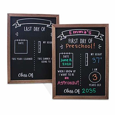 First and Last Day of School Board  School Chalkboard Sign for Kids Back  to School
